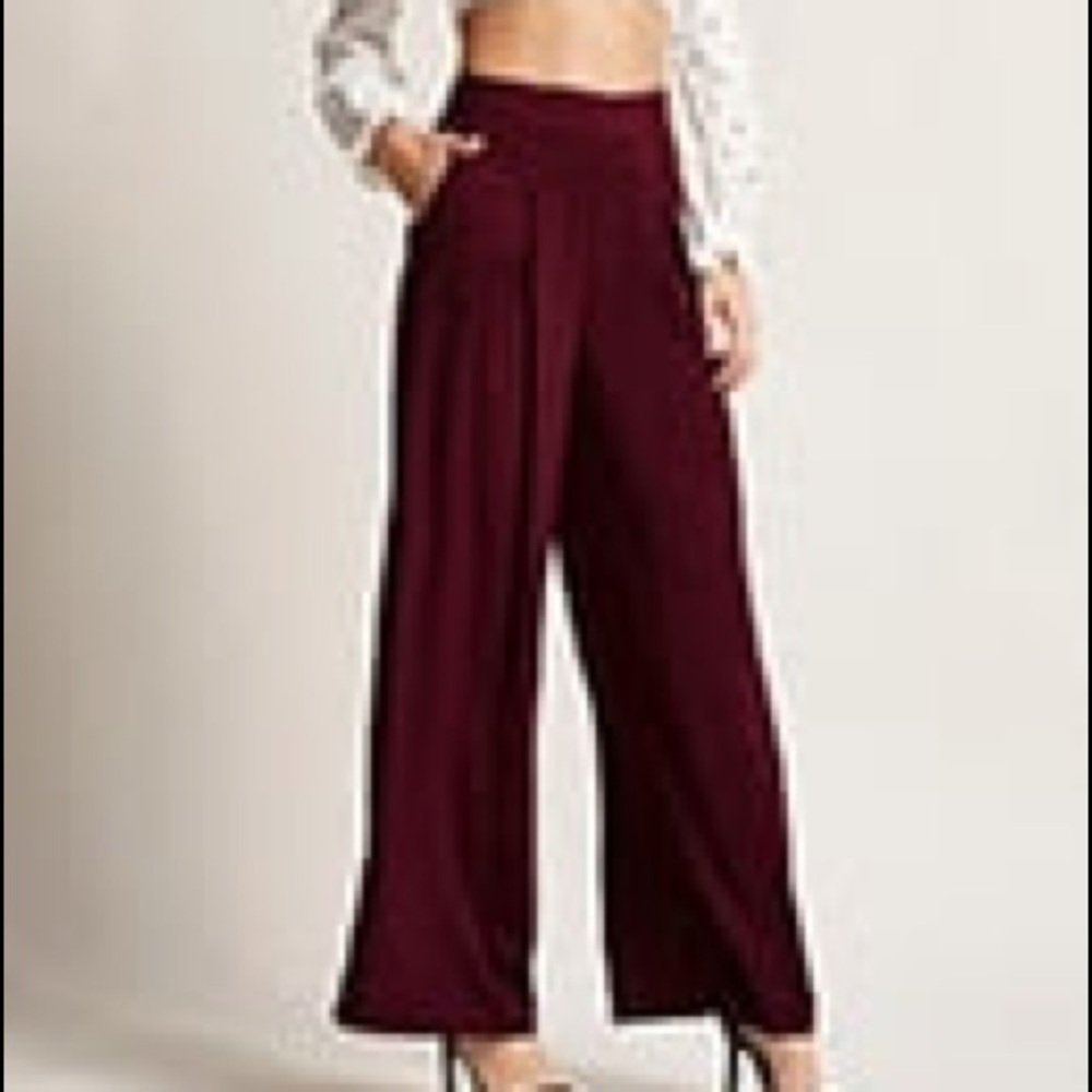 Forever 21 High Rise Palazzo Pants